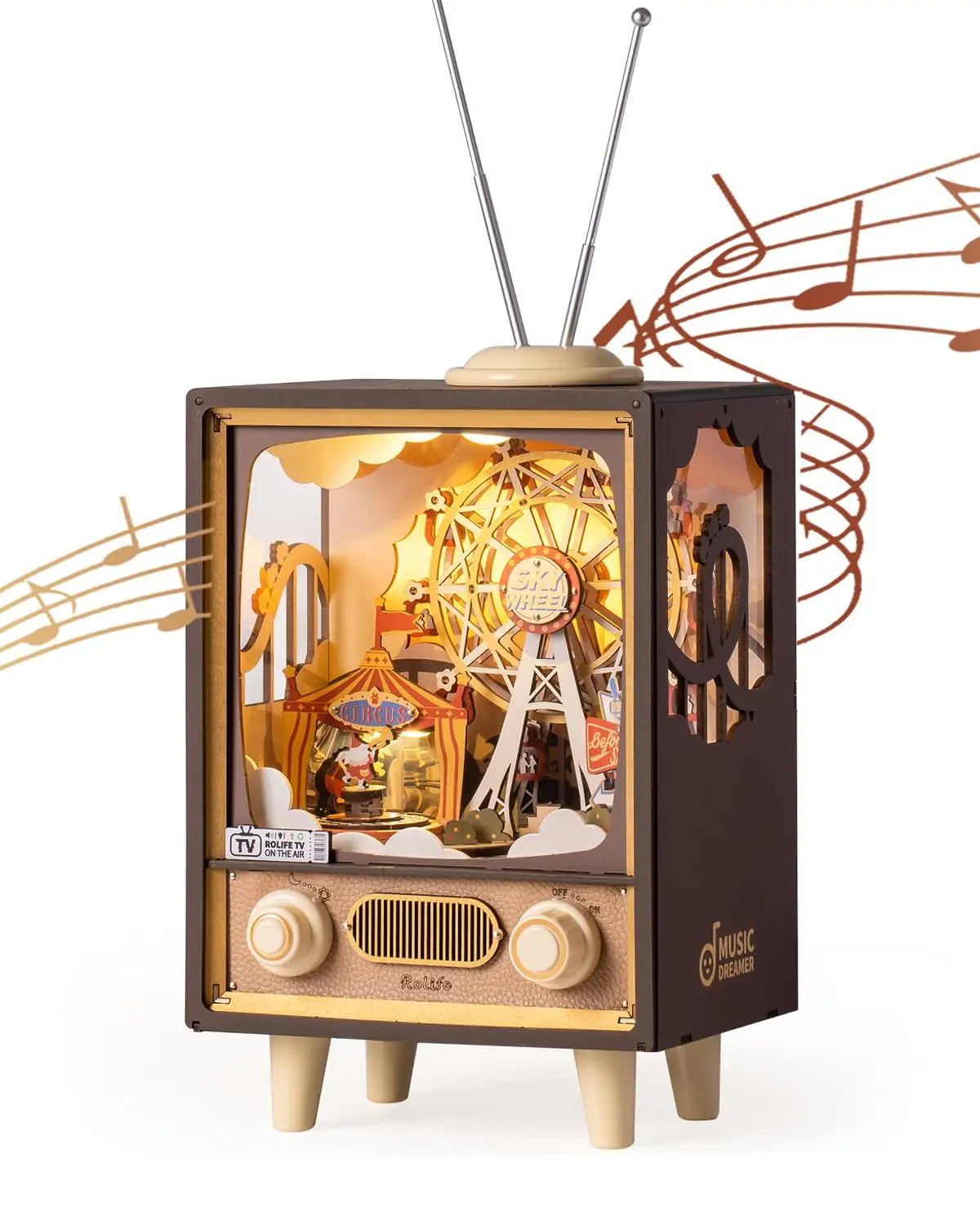 Carrousel Sunset Carnival 3D en Bois