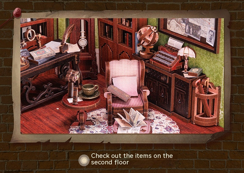 Book Nook Détective 3D en Bois