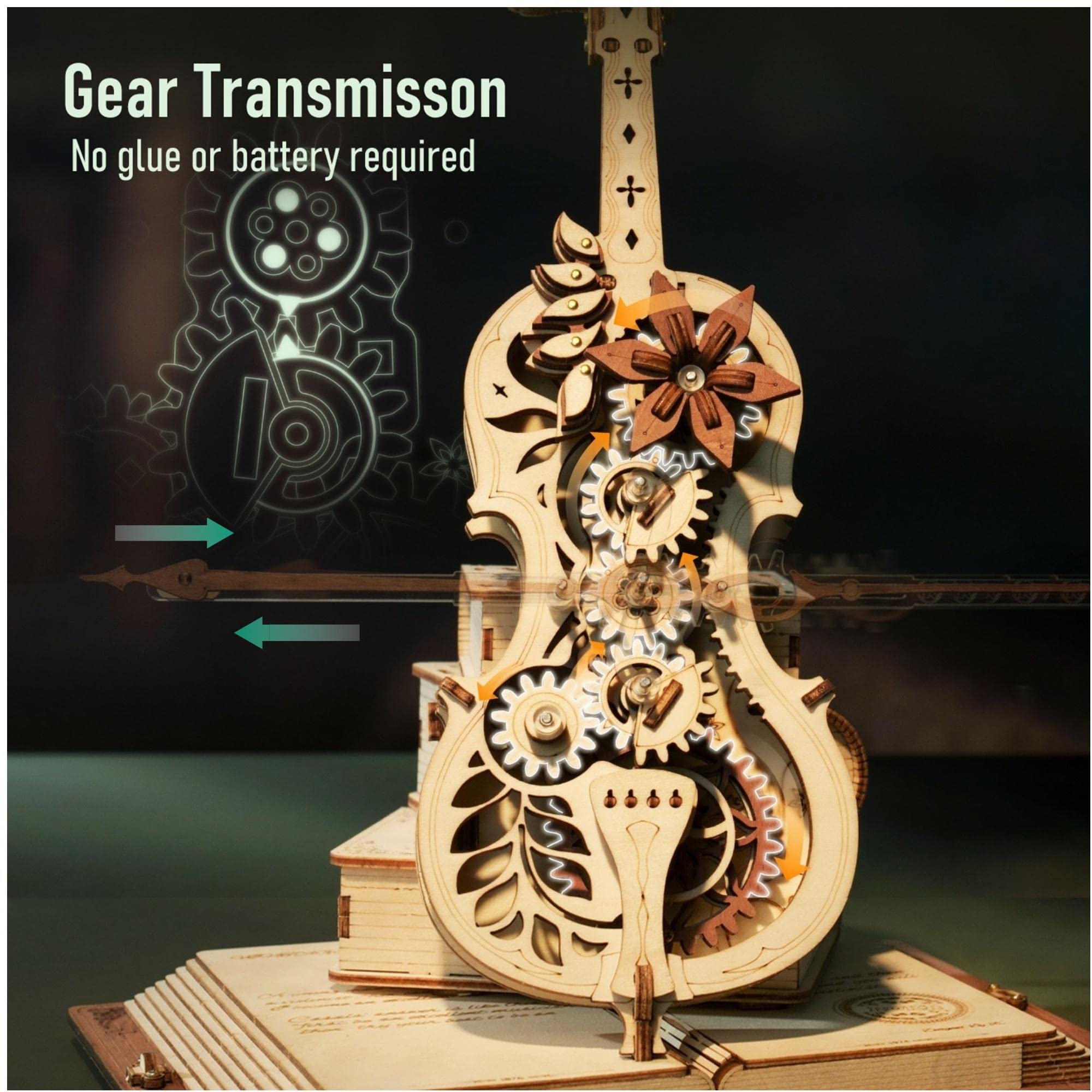 Violoncelle Magique 3D en Bois 2