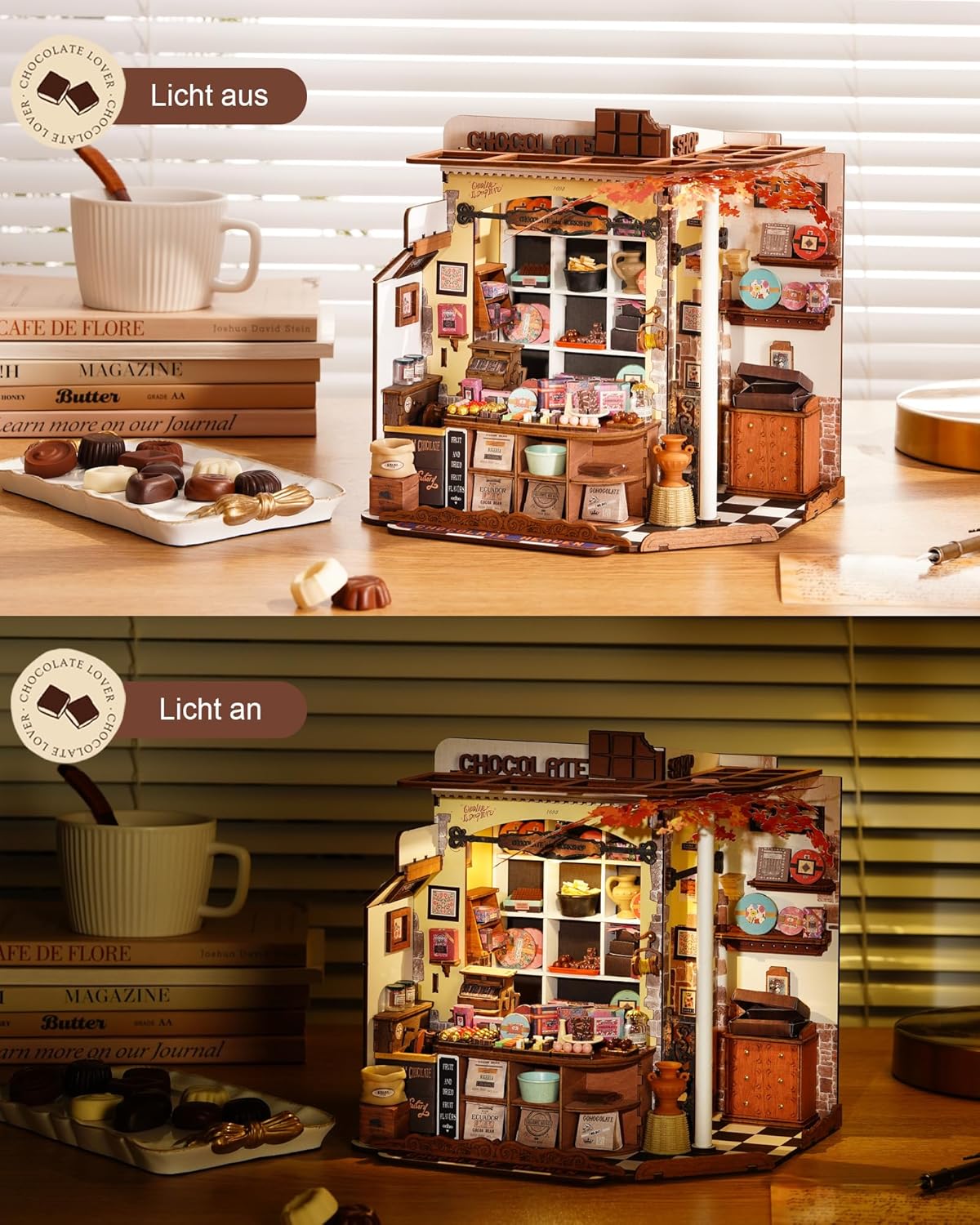 Chocolaterie 3D avec LED