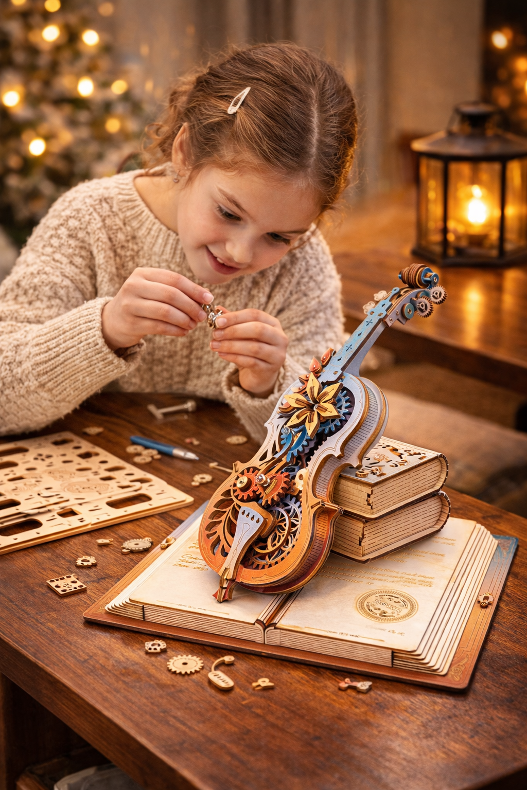 Violoncelle Magique 3D en Bois