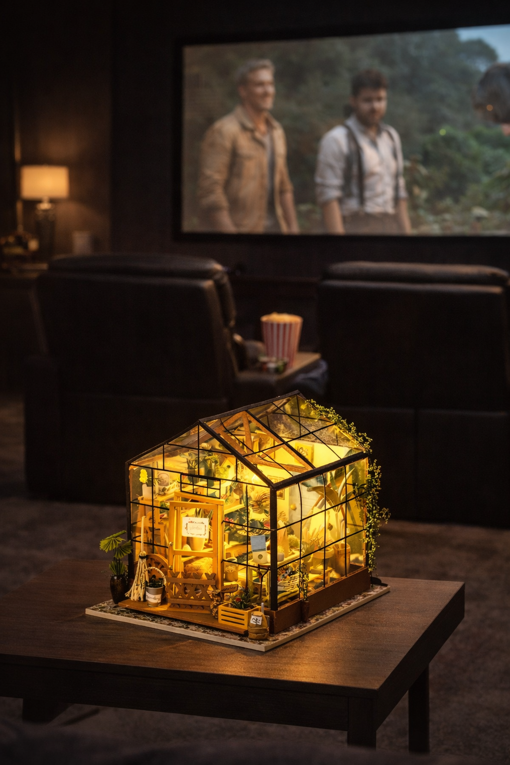 Maison Fleuriste 3D avec LED
