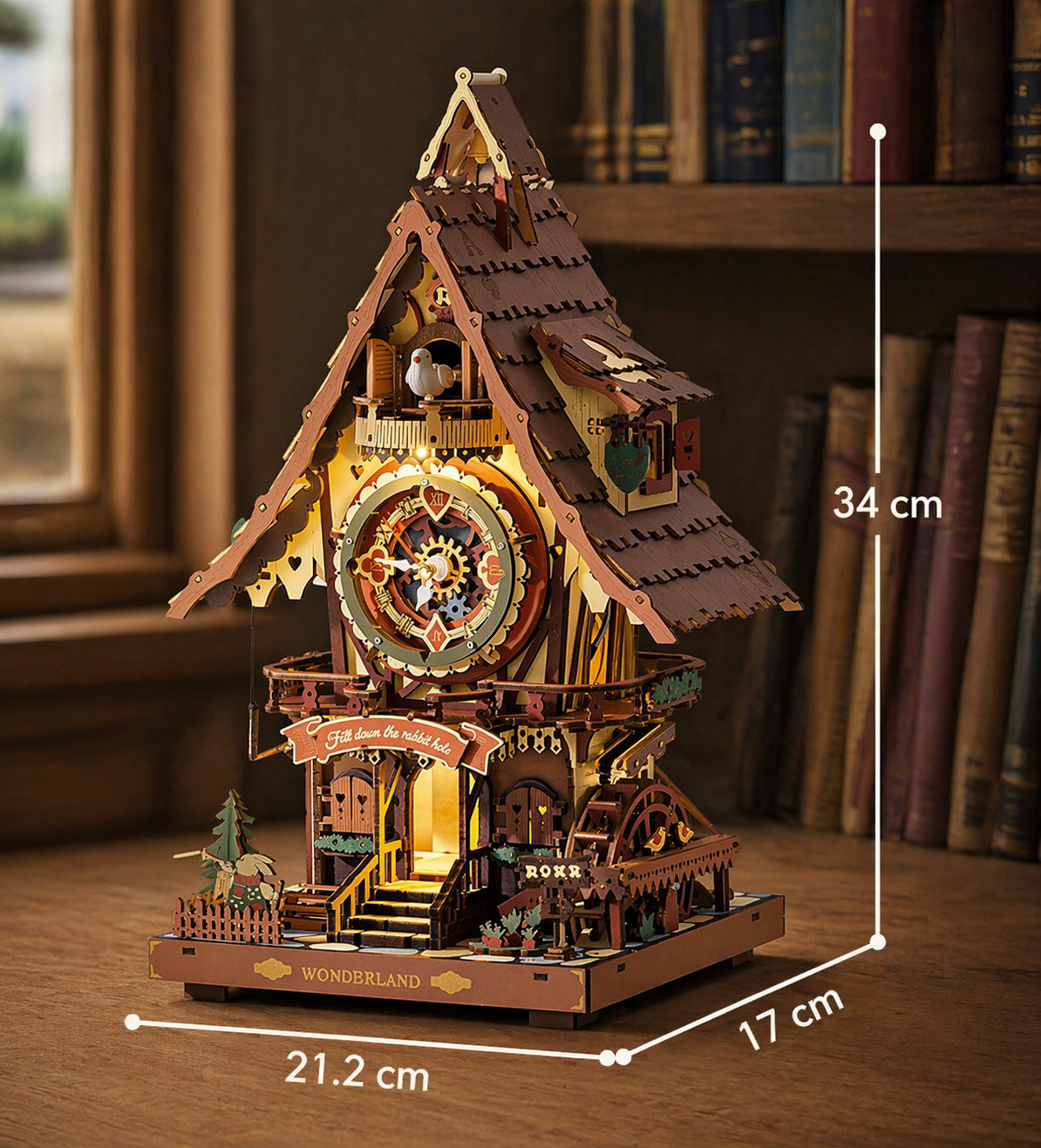 Horloge coucou 3D  en bois