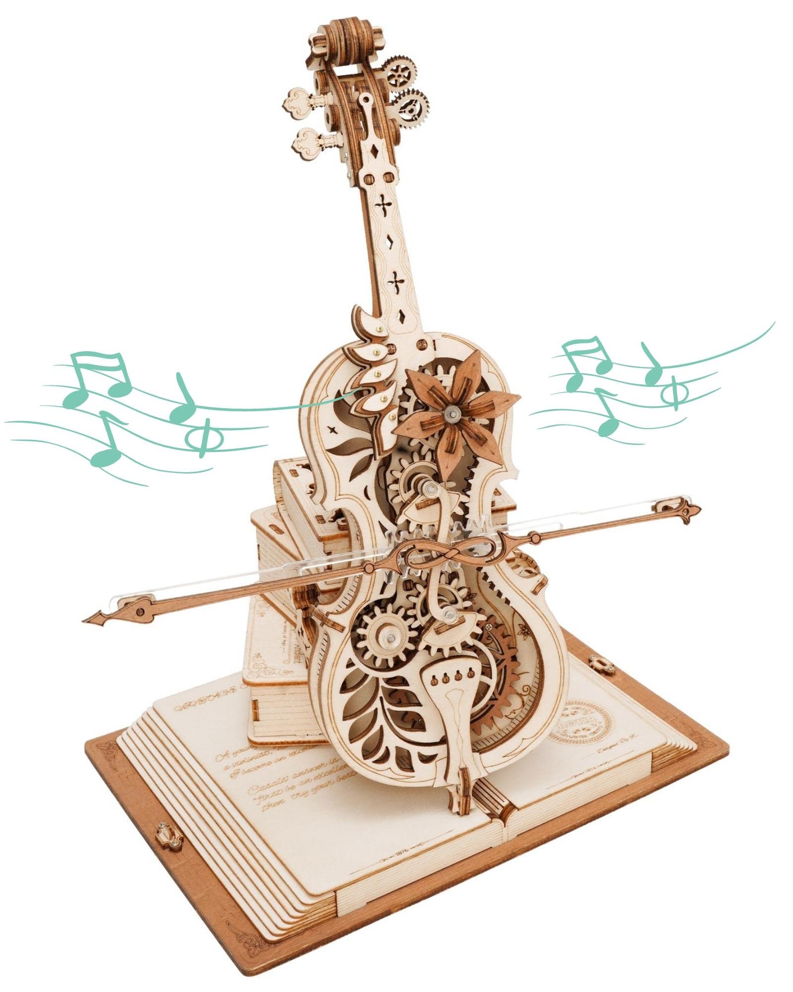 Violoncelle Magique 3D en Bois 2
