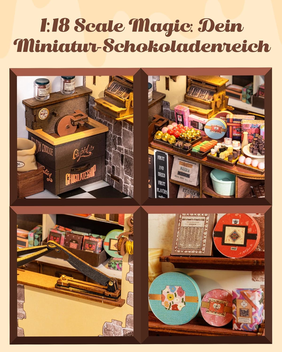 Chocolaterie 3D avec LED