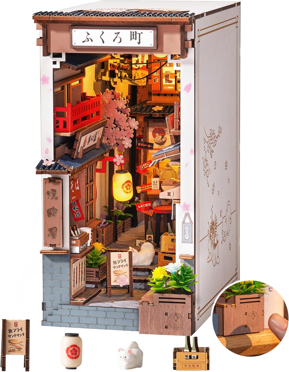 Book Nook Japonais 3D en Bois