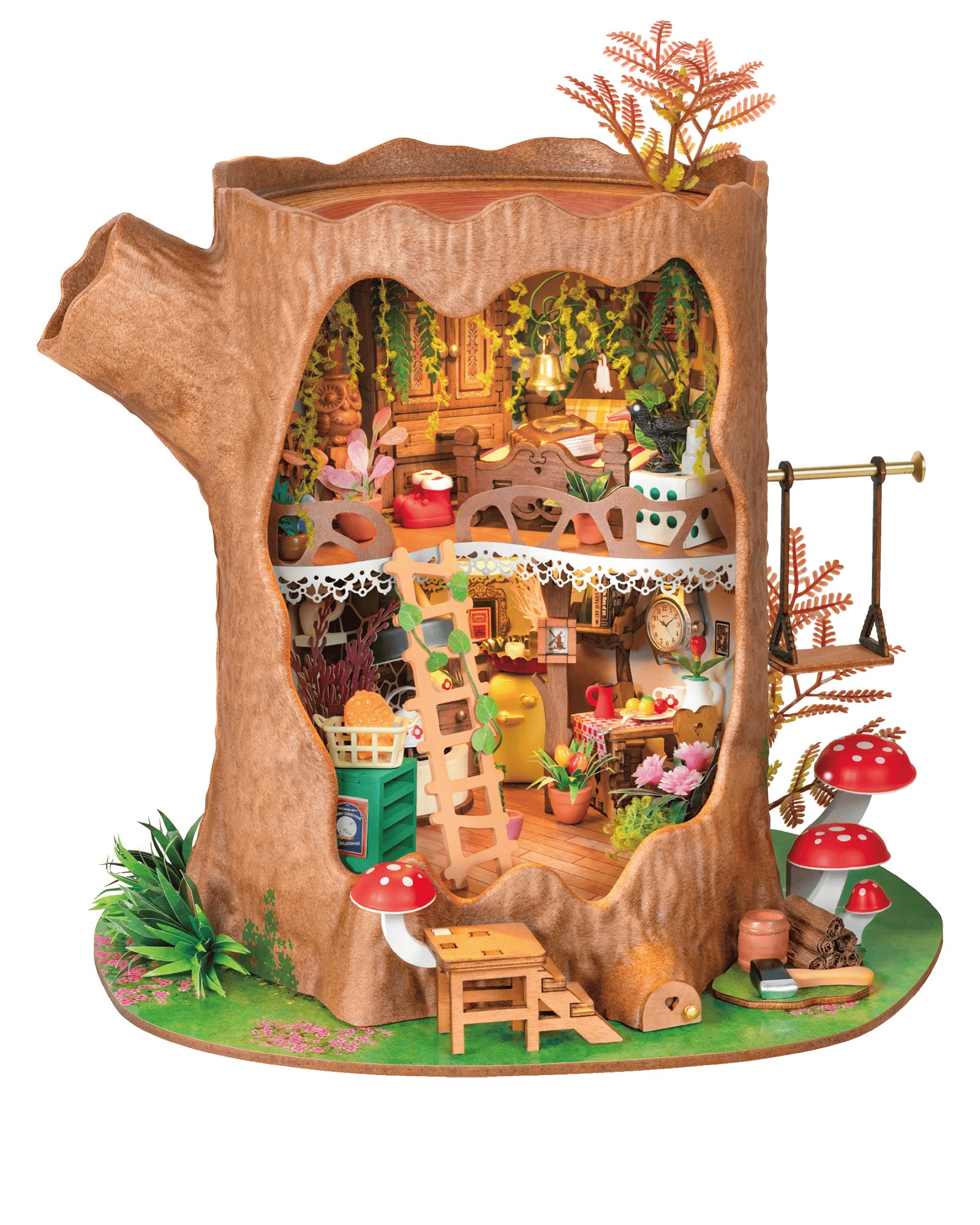 Maison de Poupée Arbre Féérique 3D