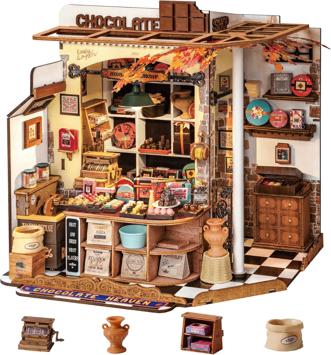 Chocolaterie 3D avec LED