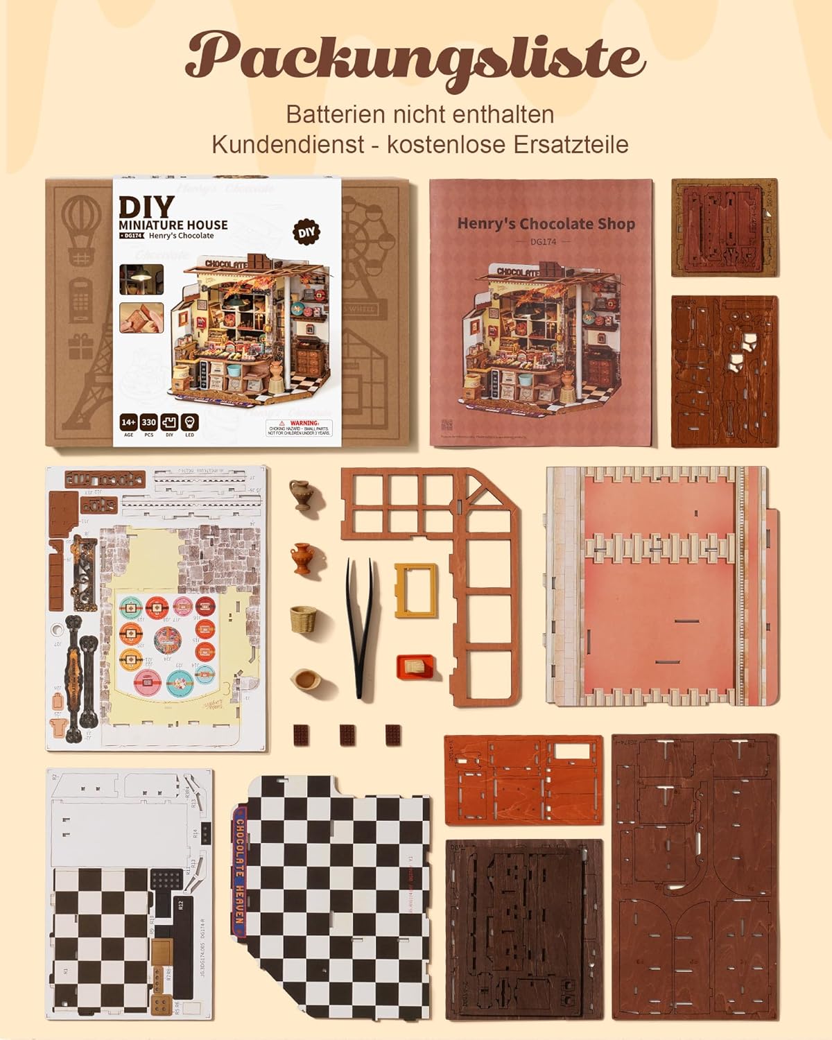 Chocolaterie 3D avec LED