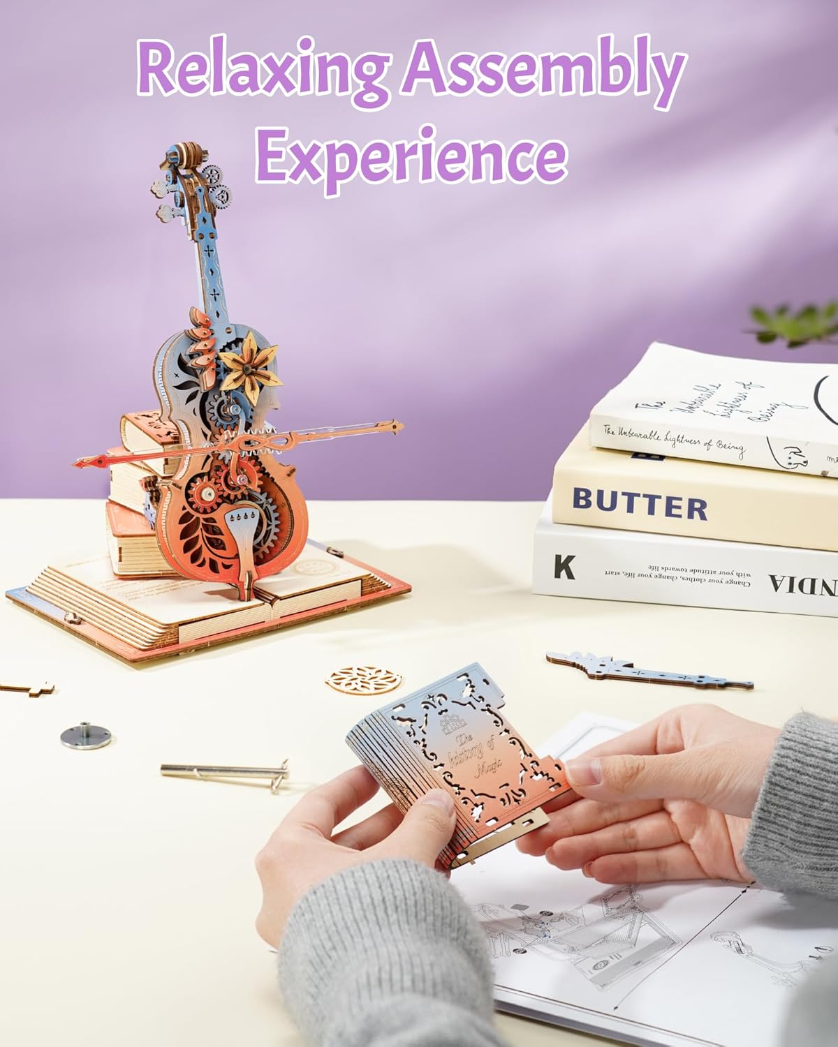 Violoncelle Magique 3D en Bois